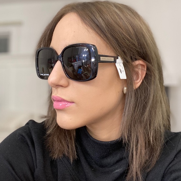 Marc Jacobs Havana Square Frame Women’s Sunglasses - Picture 7 of 7